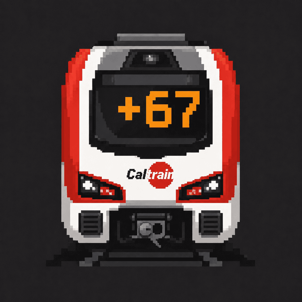 Delayta: Caltrain app icon